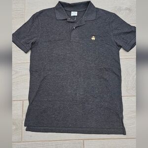 Brooks Brothers Gray Pique Polo Slim Fit Shirt - Size Small Men’s